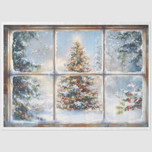 クリスマスウィンドウ 薄葉紙 (正面)