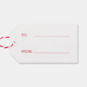 クリスマスウィーズカスタムホリデーギフトラベル ギフトタグ (裏面横)