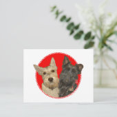 クリスマスウィーテン&ブラックスコットランド シーズンポストカード (スタンド正面)