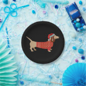 クリスマスウィーナーダッチシュンドドキシーインドッグ ペーパープレート (パーティー)