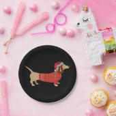 クリスマスウィーナーダッチシュンドドキシーインドッグ ペーパープレート (パーティー)