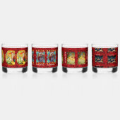 クリスマスウイスキー眼鏡 ウイスキーグラス (右)