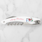 クリスマスウェイターのコルク雪だるまと女の子 ソムリエナイフ (裏面)