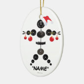 クリスマスウェイトの持ち上げ漫画 セラミックオーナメント (左)