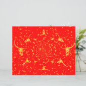 クリスマスウェスタングリッターレッド金ゴールドガーリーカウズスカル (スタンド正面)