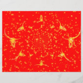 クリスマスウェスタングリッターレッド金ゴールドガーリーカウズスカル (正面)