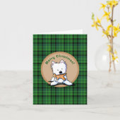 クリスマスウェスティジンジャーパン カード (黄色い花)