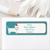 クリスマスウェスティテリア差出人住所ラベル ラベル (インサイチュ)