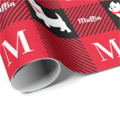 クリスマスウェストハイランドテリアスコティッシュプレイド ラッピングペーパー (ロールコーナー)