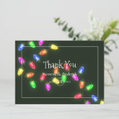 クリスマスウェディングのお礼カード サンキューカード (スタンド正面)