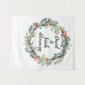 クリスマスウェディングレセプションバックドロップ写真ブース タペストリー (正面(横))