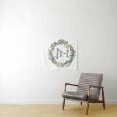 クリスマスウェディングレセプションバックドロップ写真ブース タペストリー (インサイチュ(横))