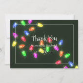 クリスマスウェディング感謝カード サンキューカード (正面)