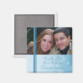 クリスマスウェディング日付写真マグネットを保存 マグネット (正面/裏面)