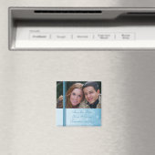 クリスマスウェディング日付写真マグネットを保存 マグネット (インサイチュ (食洗機))