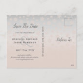 クリスマスウェディング・セーブ・ザ・デート招待状 シーズンポストカード (裏面)