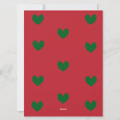 クリスマスウェディング セーブ・ザ・デート ホリデーカード (裏面)