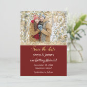 クリスマスウェディング セーブ・ザ・デート 招待状 (スタンド正面)