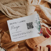 クリスマスウェディングRSVPカードテンプレート