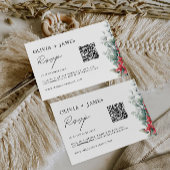 クリスマスウェディングRSVPカードテンプレート