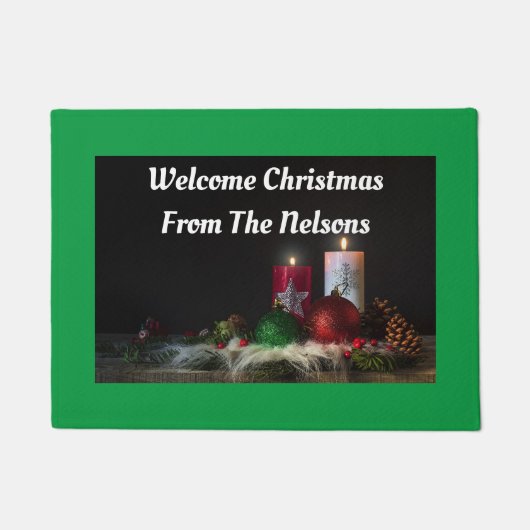 クリスマスウェルカムドアマット ドアマット (正面)
