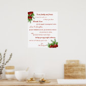 クリスマスウェルカムファミリーアンドフレンズ披露宴 ポスター (キッチン)