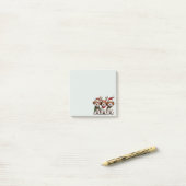 クリスマスウェルシュワイヤキツネテリアドッグ ポストイット (デスク上)