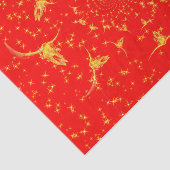 クリスマスウエスタングリッターレッド金ゴールドコガーリーウスカル 薄葉紙 (詳細)