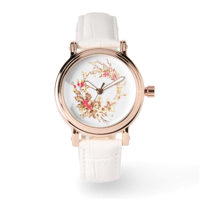 クリスマスウォッチの女性 腕時計 (正面)