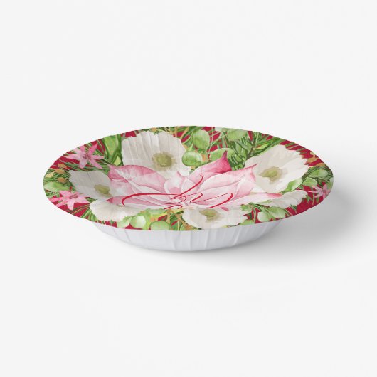 クリスマスウォーターのカラーフローラ ペーパーボウル (傾斜あり)