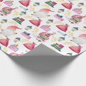 クリスマスウォーターの色の格言 ラッピングペーパー (角)