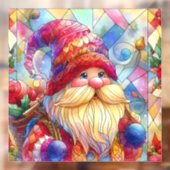 クリスマスウォーターの色ステンドグラスの窓にしがみつく ウィンドウサイン (シート2)