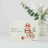 クリスマスウォーターカラーはがきナツクラッカー シーズンポストカード (スタンド正面)