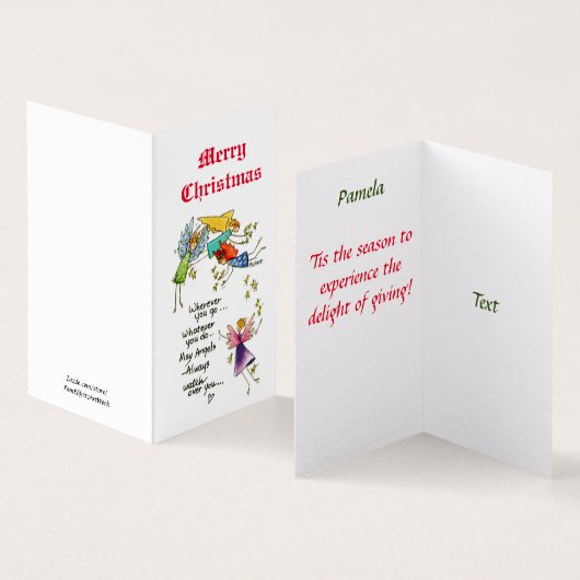 クリスマスウォーターカラーアートで天使と一緒 (内部&外部)