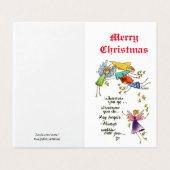 クリスマスウォーターカラーアートで天使と一緒 (外部フラット)