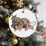クリスマスウォーターカラーエルミットカニ甲殻類コア セラミックオーナメント<br><div class="desc">このデザインはパーソナライズされた、[編集]デザインを選択して行う。他のアイテムに転送することもできます。colorflowcreations@gmail.comで連絡は、このデザインを別の製品にインストールしたり、このデザインのサポートが必要なもし場合は、ページの上部にあるチャットオプションを使用する。www.facebook.com/colorflowcreations、www.instagram.com/colorflowcreations、www.twitter.com/colorflowart、後を追およびwww.pinterest.com/colorflowcreationsで自分のデザインや自分の情報を見る。</div>