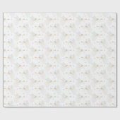 クリスマスウォーターカラーエンジェルノールラッピング紙 ラッピングペーパー (フラット)