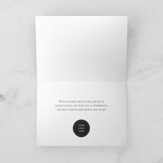 クリスマスウォーターカラーオーナメント企業の事業 シーズンカード (内部)