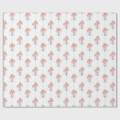 クリスマスウォーターカラーキャンディキャネラッピング紙 ラッピングペーパー (フラット)