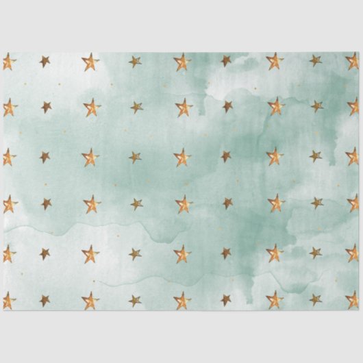 クリスマスウォーターカラーゴールドIデザイン16 薄葉紙 (正面)