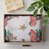 クリスマスウォーターカラーゴールドIデザイン17 薄葉紙 (ギフト)