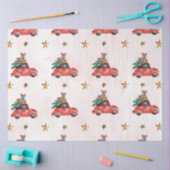 クリスマスウォーターカラーゴールドIデザイン17 薄葉紙 (クラフト)