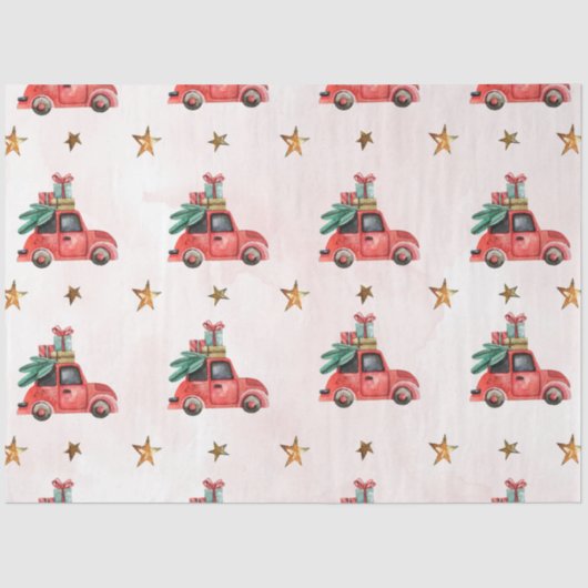 クリスマスウォーターカラーゴールドIデザイン17 薄葉紙 (正面)