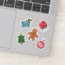 クリスマスウォーターカラーシールのコレクション シール