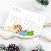 クリスマスウォーターカラースクリプトかわいいクッキー1写真 シーズンポストカード