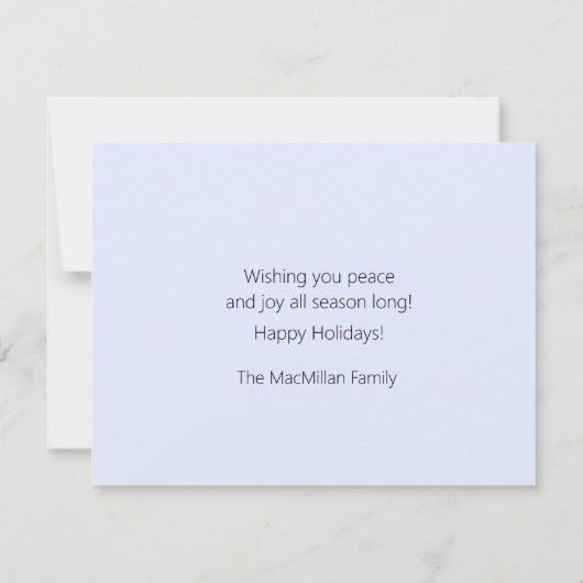 クリスマスウォーターカラースノーフレーク (裏面)