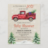 クリスマスウォーターカラートラック赤ちゃんシャワーバンドルジョイ チラシ (正面)