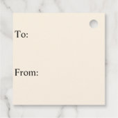 クリスマスウォーターカラーバニーラビットリース緑 フェイバータグ (裏面)