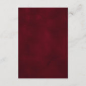 クリスマスウォーターカラーピネコーンウェディングレセプション エンクロージャーカード (裏面)