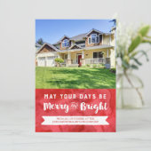 クリスマスウォーターカラーフォトカード実在エステート シーズンカード (スタンド正面)